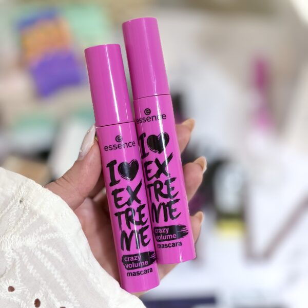 ریمل اسنس صورتی حجم دهنده مدل I Love Extreme Crazy volume